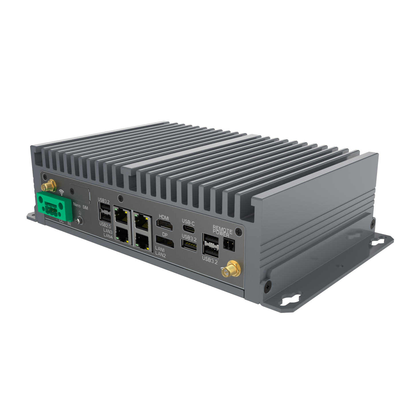 CPT100-155U: SFF Fanless Embedded Computer with 4 x 2.5GbE, 4 x COM, PoE Option