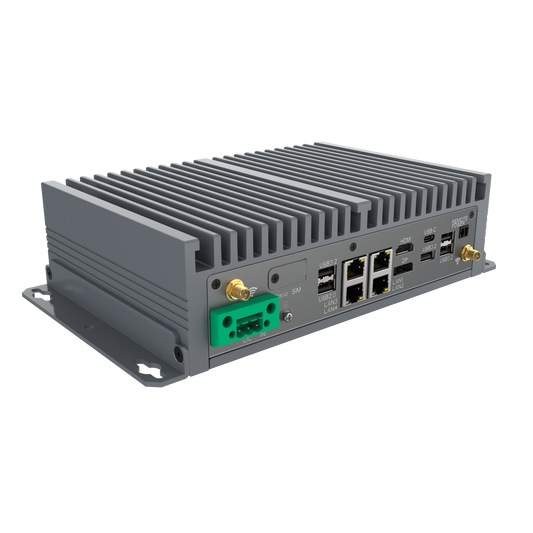 CPT100-155U: SFF Fanless Embedded Computer with 4 x 2.5GbE, 4 x COM, PoE Option