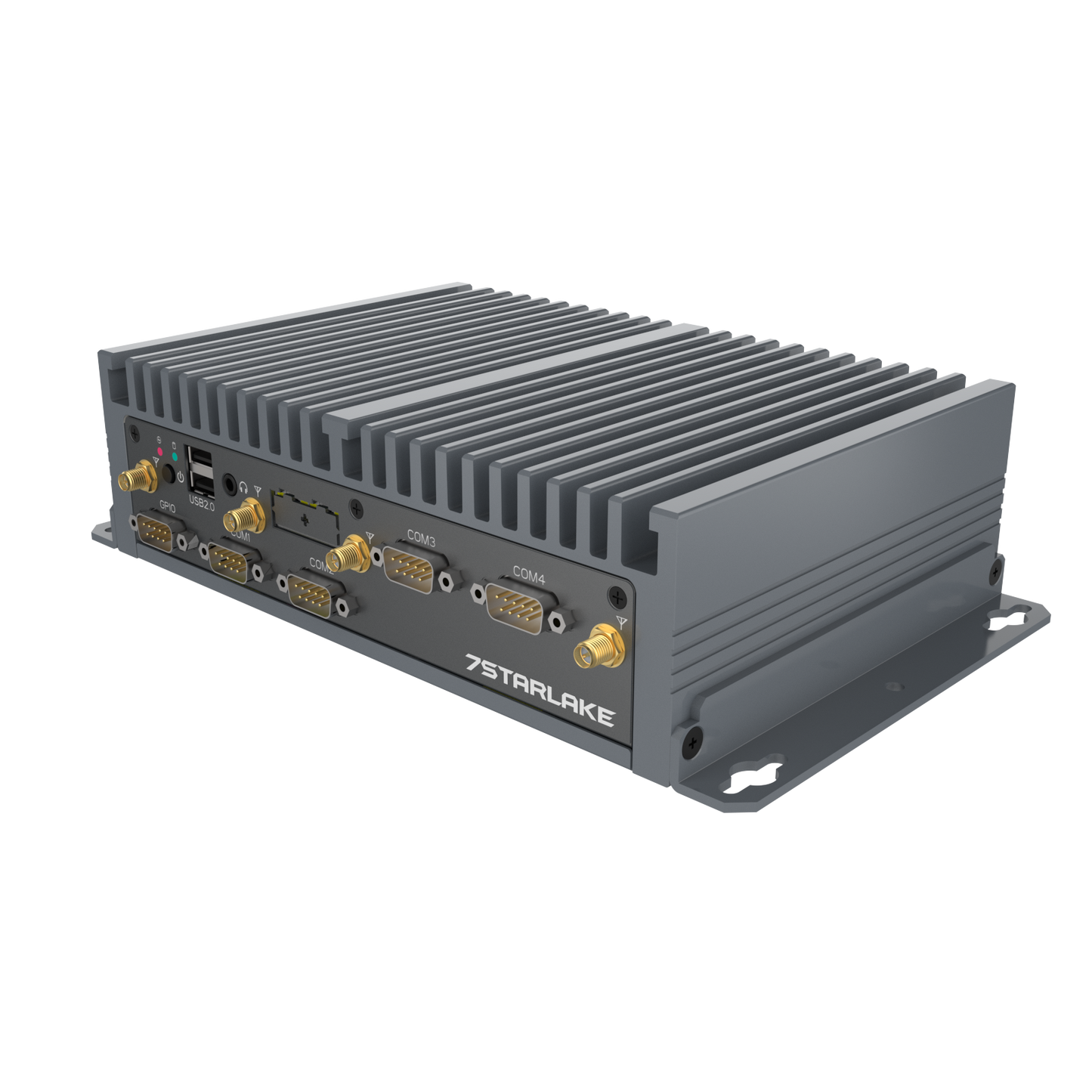CPT100-155U: SFF Fanless Embedded Computer with 4 x 2.5GbE, 4 x COM, PoE Option