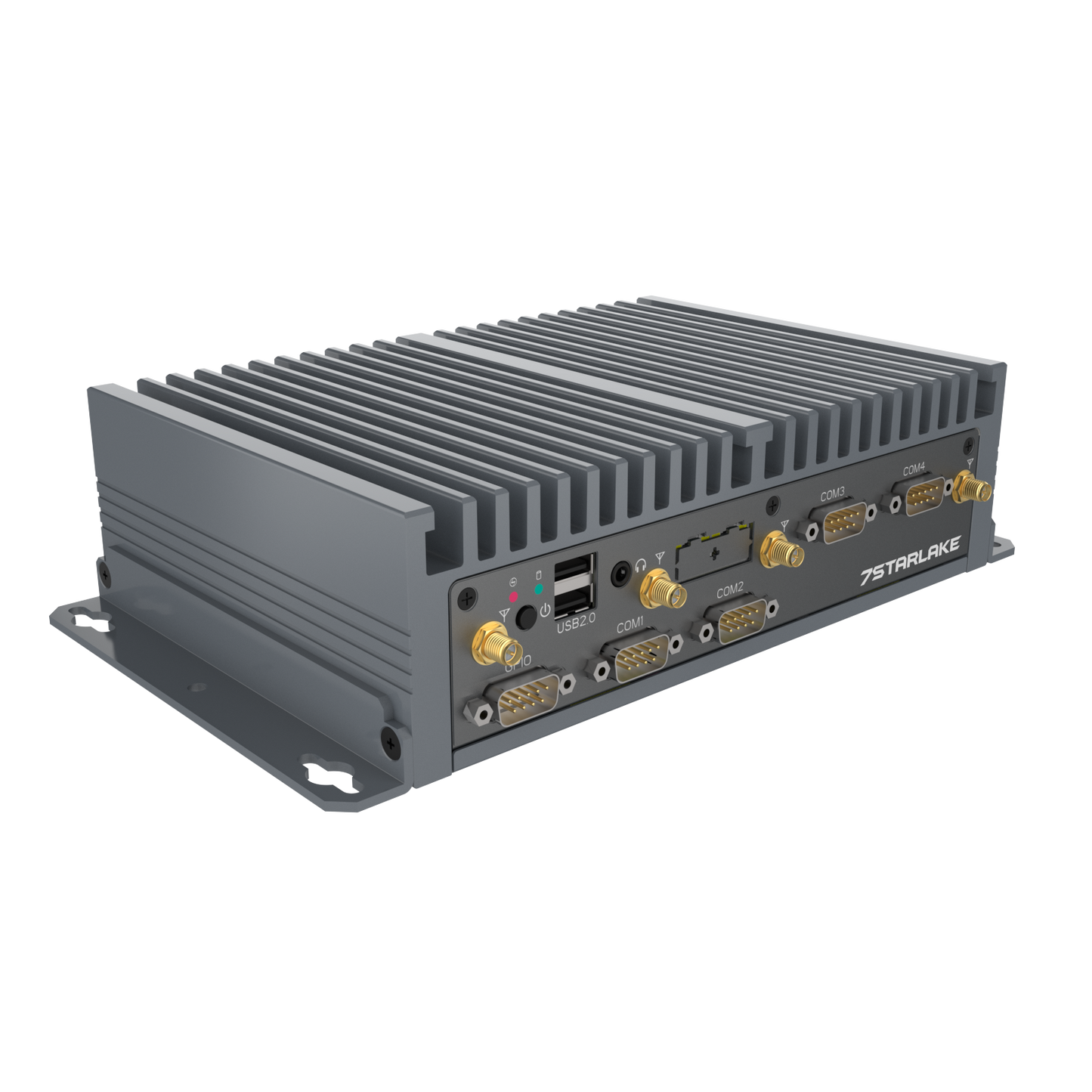 CPT100-155U: SFF Fanless Embedded Computer with 4 x 2.5GbE, 4 x COM, PoE Option