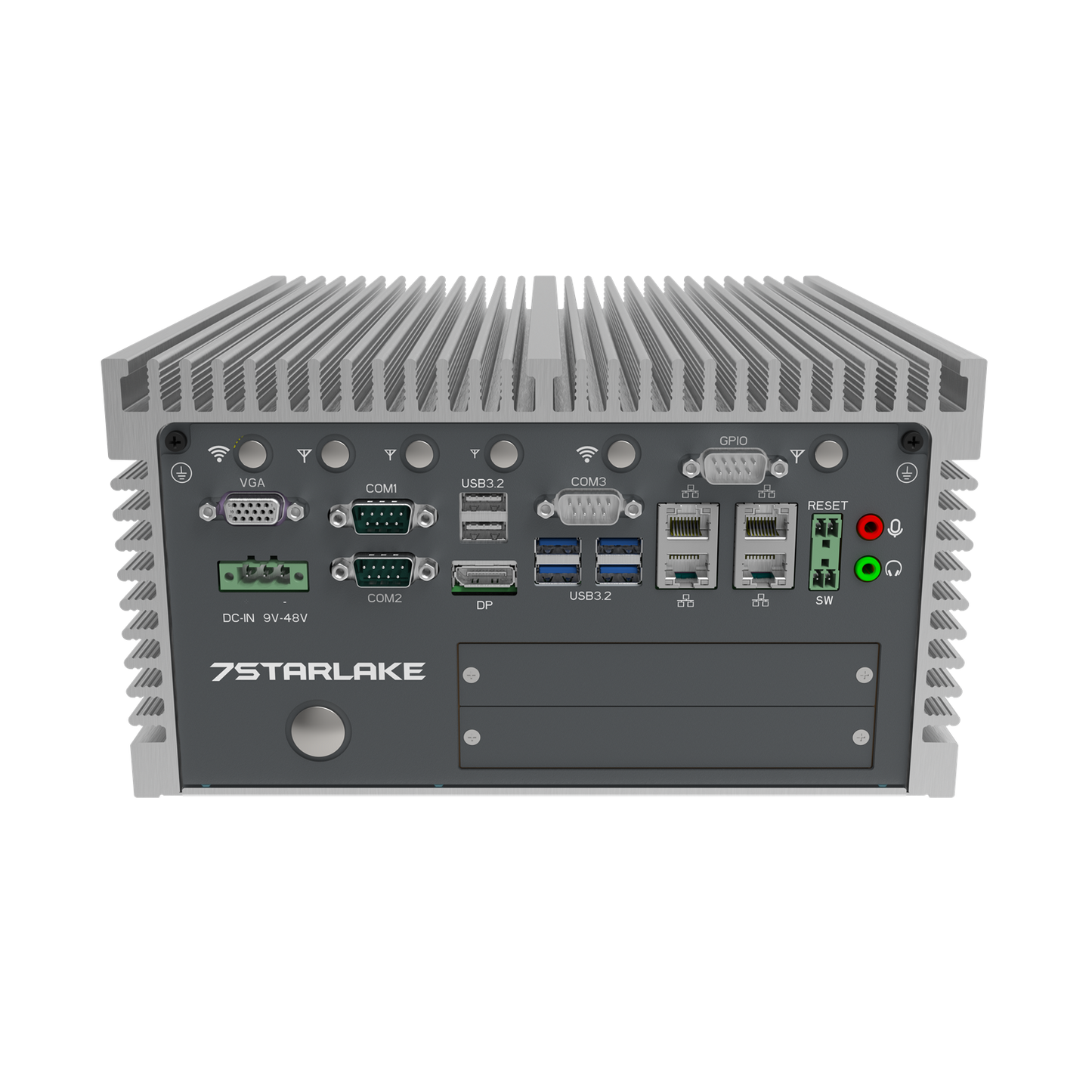 CPT200-L: Industrial Fanless Embedded Computer with 4 x 2.5GbE, 3 x COM, Triple Display, 2 x Expansion Door