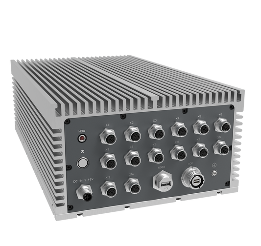 CPT200X3:  IP66 Waterproof Fanless Embedded Computer with 4 x 2.5GbE w/M12,1 x miniDP w/M20, 1 x USB3.0 w/M20, 4 x POE w/M12, 2 x CANBUS/8 bit-DIDO w/M12