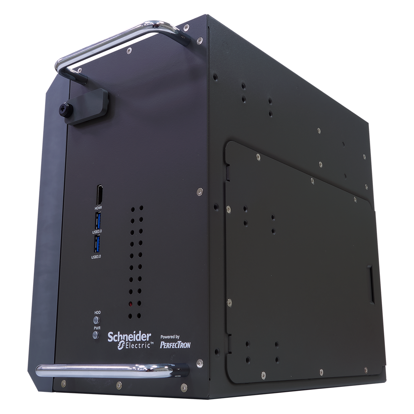 SCH3X1: Smart Energy Fanless Computer with  2 x COM, 2 x PCIe Expansion, 2 x Hot Swappable SSD,                  DC Input 9~48V