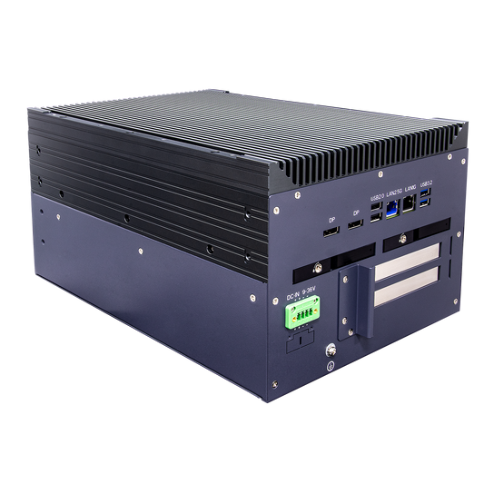 SCH3X2-DC: IEC-61850-3 ,IEEE-1613 Smart Energy Fanless Computer with 2 x PCIe Expansion, 2 x Hot Swappable SSD, DC Input 16~31V