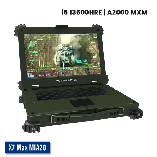 X7-Max MIA20 Military Laptop | Core i3, Quadro A2000 GPU, Multi-touch Screen