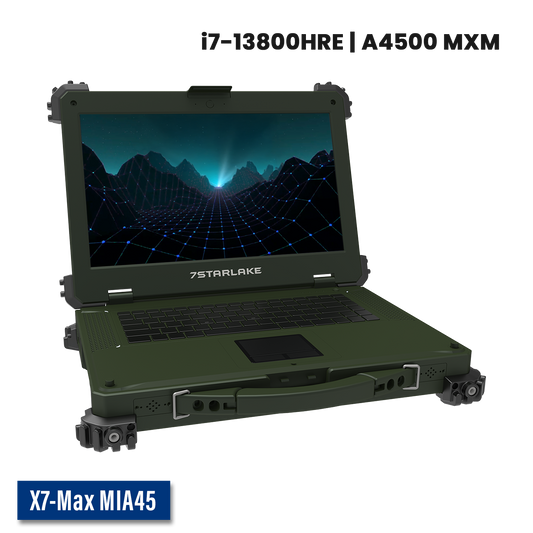 X7-Max MIA45 Military Laptop | Core i7, Quadro A4500 GPU, Multi-touch Screen