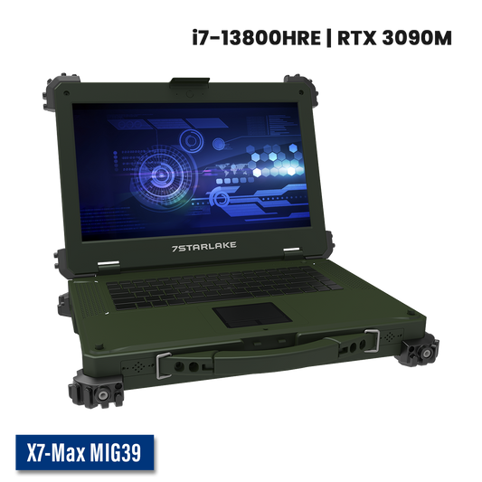 X7-Max MIG39 Military Laptop | Core i7, NVIDIA RTX 3090M, Multi-touch Screen