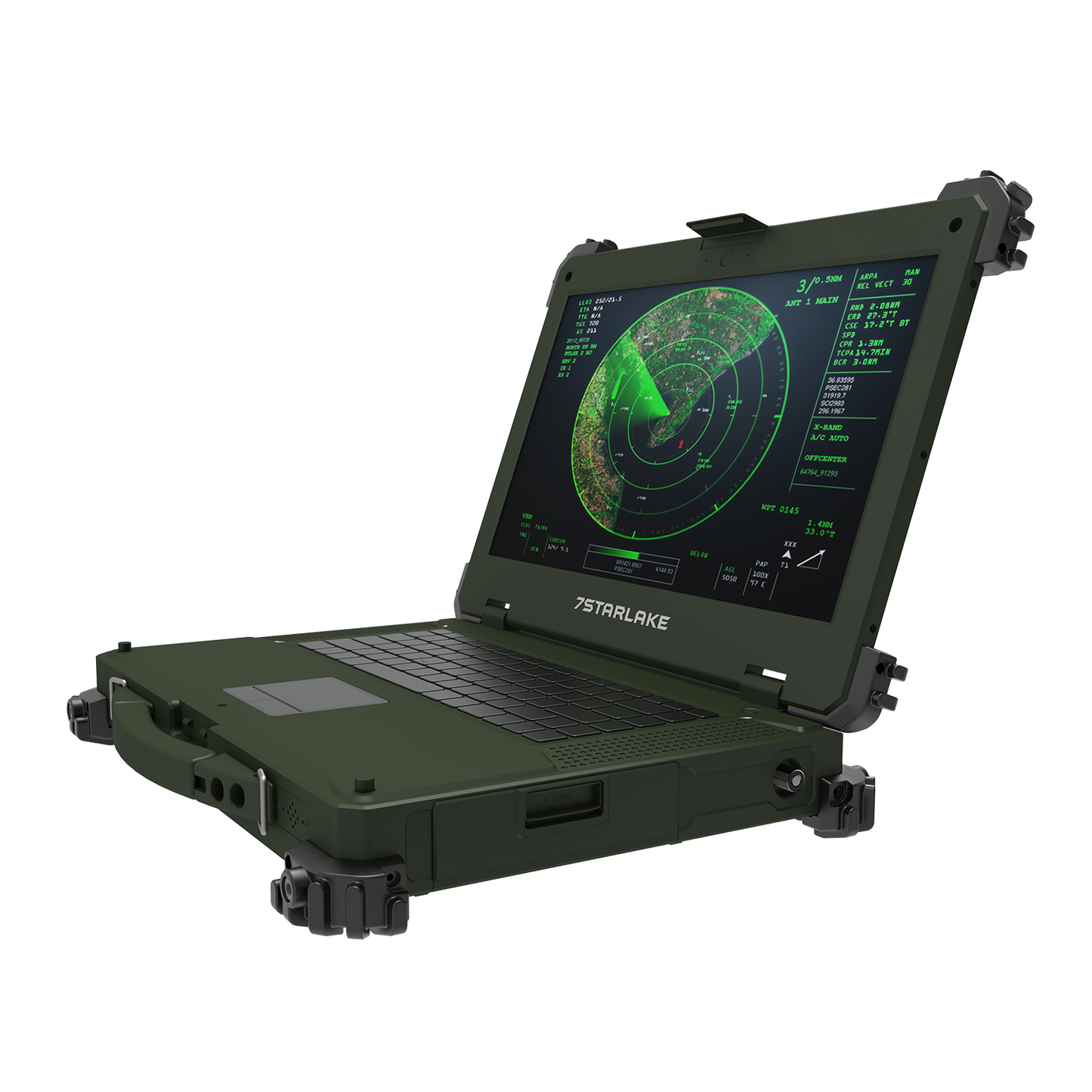 X7-Pro PIA45 Military Laptop | Core i7, QUADRO A4500, Multi-Touch, MIL-38999 Connectors