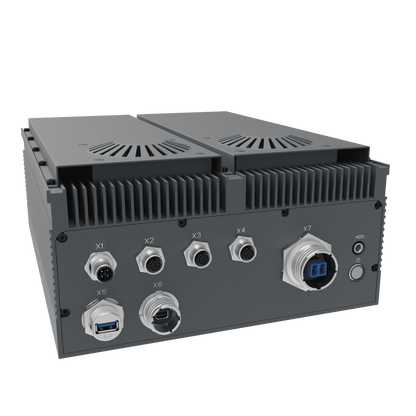 IV320-RS-F10G: Full IP65 Rugged AI Edge Computer with GPU, 1 x 10GbE w/M20, 1 x 2.5GbE w/M12, 1 x 1GbE w/M12, 1 x miniDP w/M20, 1 x USB3.0 w/M20, DC-IN 18~36V