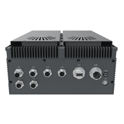 IV320-RS-F: Full IP65 Rugged AI Edge Computer with GPU, 2 x 2.5GbE w/M12,1 x miniDP w/M20,  1 x USB3.0 w/M20, DC-IN 18~36V