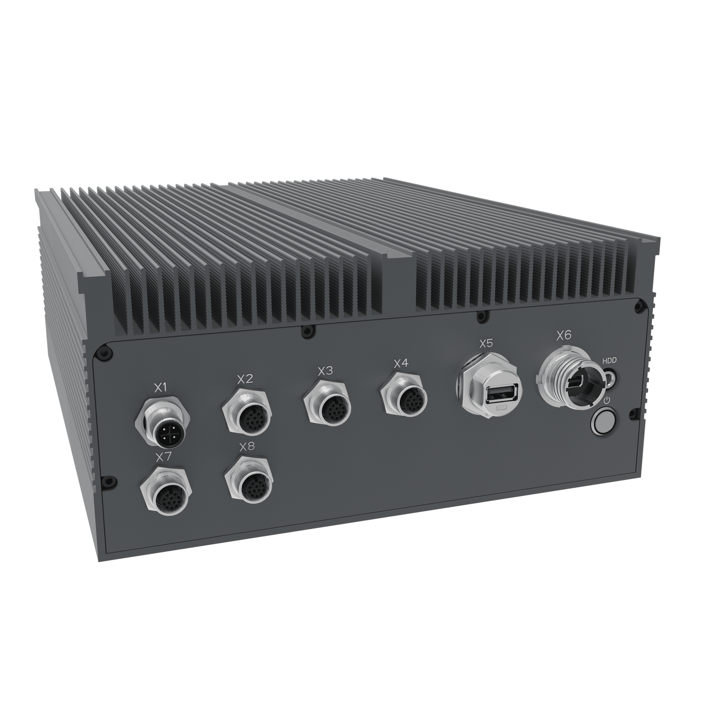 IV320-RS-X: Full IP65 Rugged AI Edge Computer with 2 x 2.5GbE w/M12,1 x miniDP w/M20,  1 x USB3.0 w/M20, DC-IN 18~36V