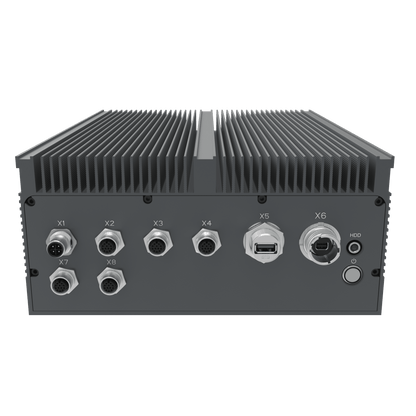 IV320-RS-X: Full IP65 Rugged AI Edge Computer with 2 x 2.5GbE w/M12,1 x miniDP w/M20,  1 x USB3.0 w/M20, DC-IN 18~36V