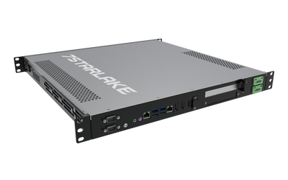 ROC286AA: 1U Fanless Rackmount Server with 2 x COM, 6 x USB, Redundant DC-IN 9~36V