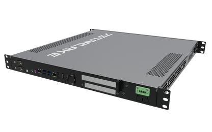 ROC286A: 1U Fanless Rackmount Server with 2 x COM, 6 x USB, DC-IN 9~36V