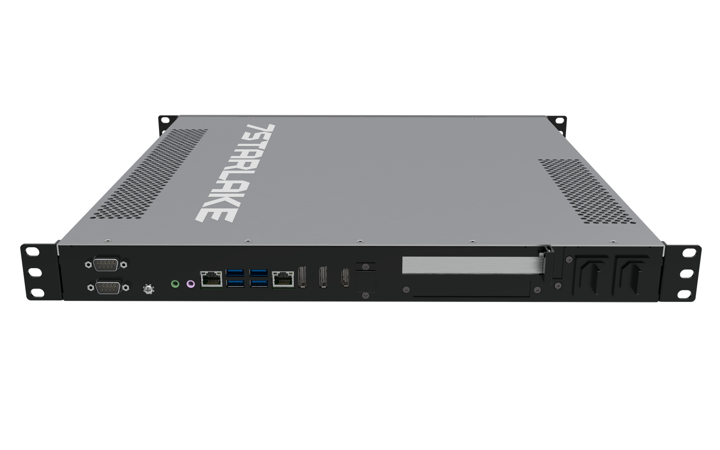ROC286BB: 1U Fanless Rackmount Server with 2 x COM, 6 x USB, Redundant AC-IN 90~260V