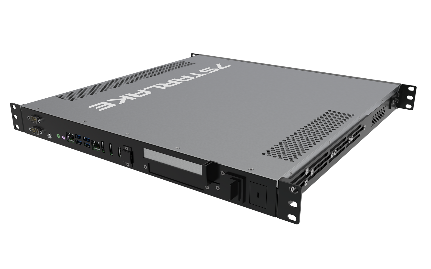 ROC286B: 1U Fanless Rackmount Server with 2 x COM, 6 x USB, AC-IN 90~260V