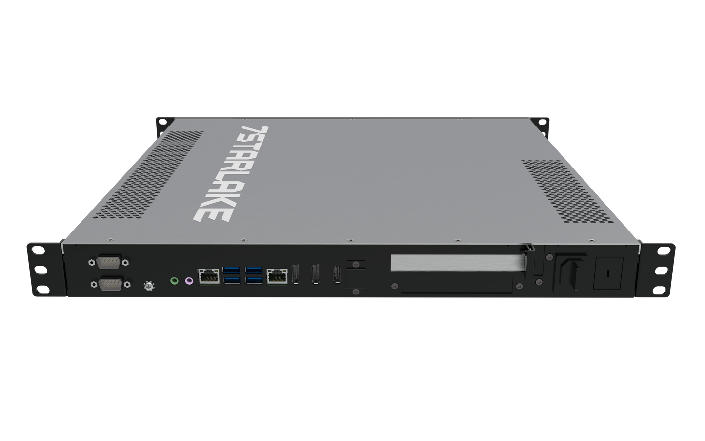 ROC286B: 1U Fanless Rackmount Server with 2 x COM, 6 x USB, AC-IN 90~260V