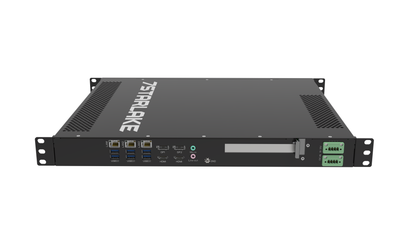 ROC288AA: 1U Fanless Rackmount Server with 3 x LAN, 8 x USB, 4 x Display, Redundant DC-IN 16~31V