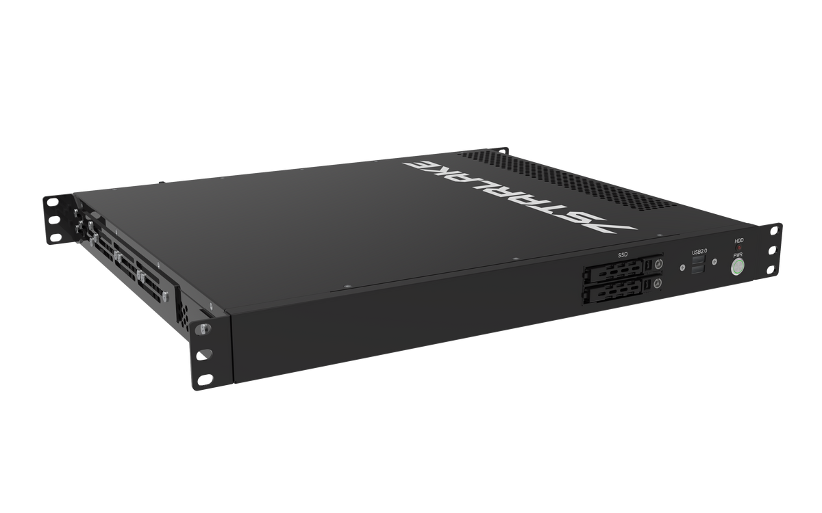 ROC288A: 1U Fanless Rackmount Server with 3 x LAN, 8 x USB, 4 x Display, DC-IN 16~31V