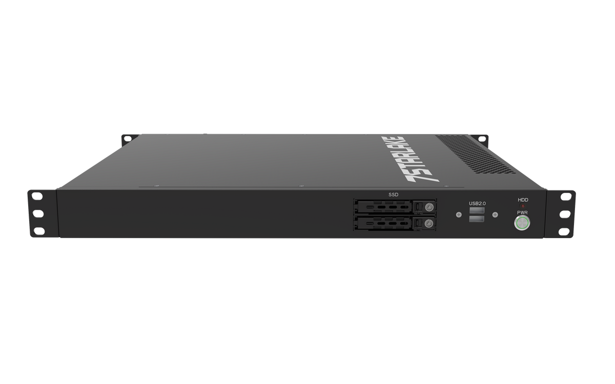 ROC288A: 1U Fanless Rackmount Server with 3 x LAN, 8 x USB, 4 x Display, DC-IN 16~31V