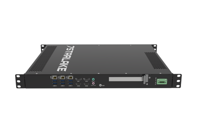 ROC288A: 1U Fanless Rackmount Server with 3 x LAN, 8 x USB, 4 x Display, DC-IN 12~36V