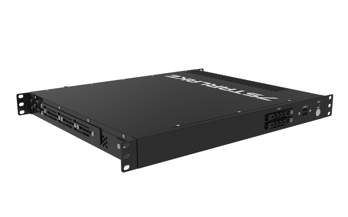 ROC288B: 1U Fanless Rackmount Server with 3 x LAN, 8 x USB, 4 x Display, AC-IN 100~240V
