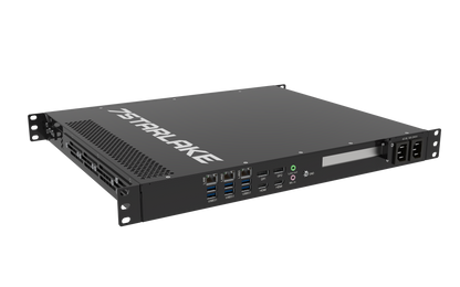 ROC288B: 1U Fanless Rackmount Server with 3 x LAN, 8 x USB, 4 x Display, AC-IN 100~240V