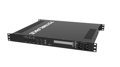 ROC288BB: 1U Fanless Rackmount Server with 3 x LAN, 8 x USB, 4 x Display, Redundant AC-IN 100~240V