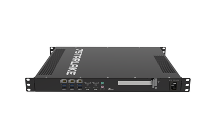 ROC288B: 1U Fanless Rackmount Server with 3 x LAN, 8 x USB, 4 x Display, AC-IN 100~240V