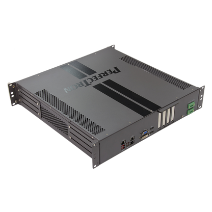 SCH400-BB: 2U 19" Smart Grid Fanless Rackmount  Server with 3 x PCIe Expansion, Redundant AC Input 100~240V, 4 x Swappable SSD support RAID 0/1/5/10