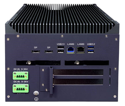 SCH3X2-RDC: IEC-61850-3 ,IEEE-1613 Smart Energy Fanless Computer with 2 x PCIe Expansion, 2 x Hot Swappable SSD, Redundant DC Input 16~31V
