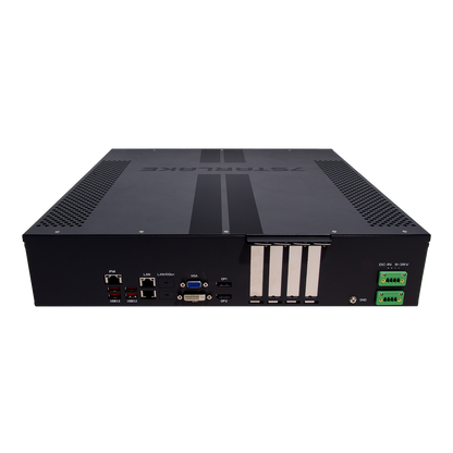 SCH400-AA: 2U 19" Smart Grid Fanless Rackmount  Server with 3 x PCIe Expansion, Redundant DC Input 9~36V, 4 x Swappable SSD support RAID 0/1/5/10