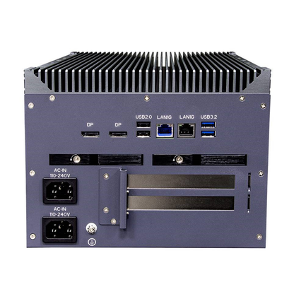 SCH4X2-RAC: IEC-61850-3 ,IEEE-1613 Smart Energy Fanless Computer with 2 x PCIe Expansion, 2 x Hot Swappable SSD, Redundant AC Input 110~240V