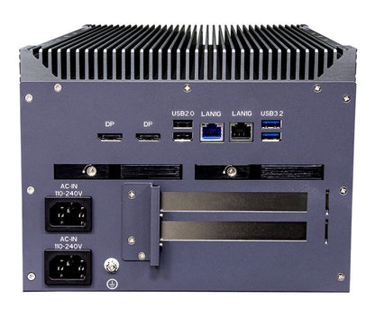 SCH4X2-RAC: IEC-61850-3 ,IEEE-1613 Smart Energy Fanless Computer with 2 x PCIe Expansion, 2 x Hot Swappable SSD, Redundant AC Input 110~240V