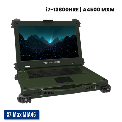 X7-Max MIA45 Military Laptop | Core i7, Quadro A4500 GPU, Multi-touch Screen