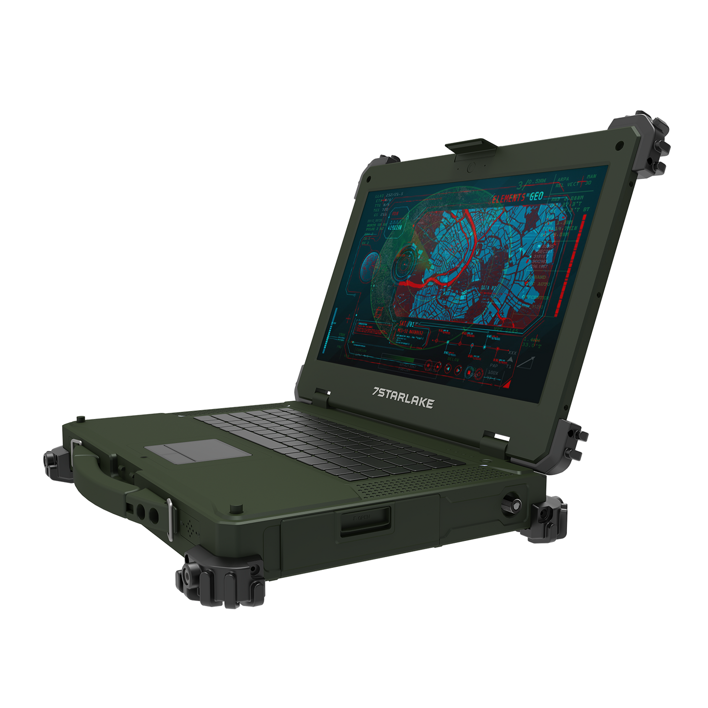 X7-Pro PIA50 Military Laptop | Core i7, RTX ADA 5000 GPU, Multi-Touch, MIL-38999 Connectors