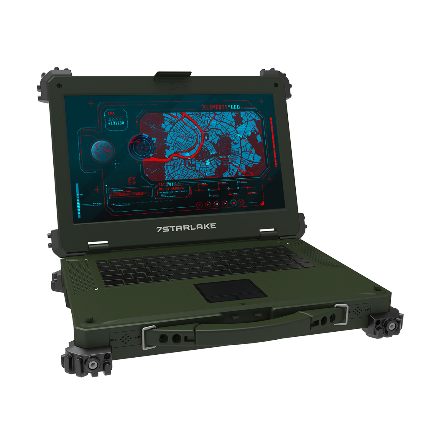 X7-Pro PIA50 Military Laptop | Core i7, RTX ADA 5000 GPU, Multi-Touch, MIL-38999 Connectors