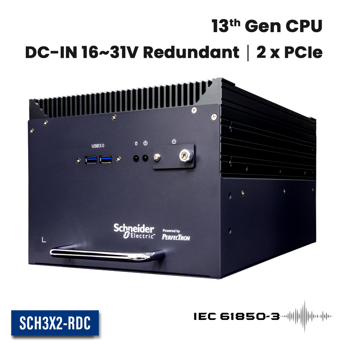 Rdc Input SCH3X2-RDC: IEC-61850-3 ,IEEE-1613 Smart Energy Fanless Computer with ...