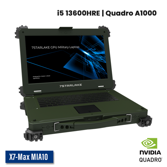 X7-Max MIA10 Military Laptop | Core i5, Quadro A1000 GPU, Multi-touch Screen