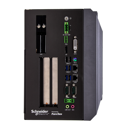 SCH3X1: Smart Energy Fanless Computer with  2 x COM, 2 x PCIe Expansion, 2 x Hot Swappable SSD,                  DC Input 9~48V